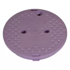 10" Round Purple Reclaimed Water Standard Valve Box Cover | NDB111CR