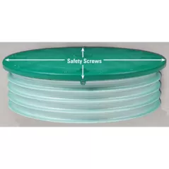 24" Dia Flat For IPEX PVC Ribbed Pipes Corrugated Pipes Riser Lid | TFT24RISLFLAT