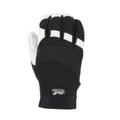 2153T Series Goatskin Leather Black/White Eagle A-Grade Mechanics Gloves | YLS2153T