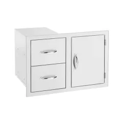 36" 304 Stainless Steel 2-Drawer and Access Door | SUMSSDC236
