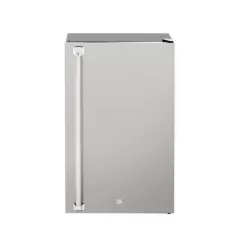 21" 4.5 cu-ft 304 Stainless Steel Black Deluxe Compact Refrigerator | SUMSSRFR21D
