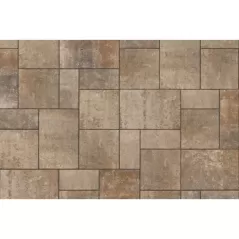 2-3/8" Bavarian Blend Smooth Laying Pattern 3-Piece Beacon Hill Random Bundle Paver | UNP0262M00628023