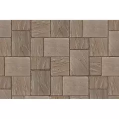 2-3/8" Smoke Shale 3-Piece Richcliff Random Bundle Paver | UNP3120M00683407