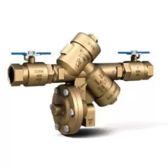 1" Female Threaded Cast Bronze 175 psi 975XL Series Reduced Pressure Principle with Union Ball Valve Backflow Preventer | WLK975XLU010