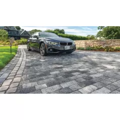 2-3/4" Peppered Granite 3-Piece Tribeca Cobble Random Bundle Paver | UNP2282M00740921