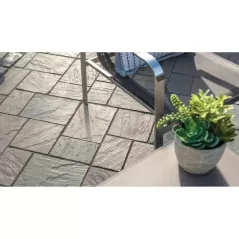12" x 21" Large Rectangular Dawn Mist Richcliff Paver | UNP3120211282307