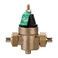 3/4" Crimped Lead-Free Copper Silicon Alloy 300 psi LFN45BM1-DU-PEXXPEX Double Union Water Pressure Reducing Valve | WATLFN45BM1DUPP