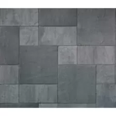 Basalite Building Products Stone Paver, 12" x 12" Torino Interlocking Artisan Slate Premier | 100070481