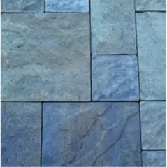 14" x 14" Large Square Iron Range Vavel II Stone Paver | BOR4UVC45