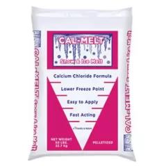 50 lb Bag Granular Pink Ice Melt | ICECALMELT50
