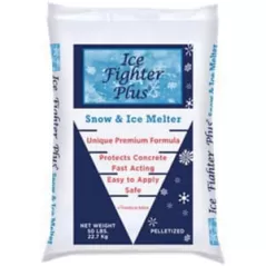 50 lb Bag Granular Blue/White Ice Melt | ICEFIGHTERBAG50