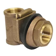 1-1/4" Drop x 1-1/4" Discharge Lead-Free Brass Adapter | MRLMBNL225