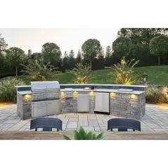 Techo-Bloc Brandon Corner, 10" X 14"x 90mm, Champlain Grey | 007861