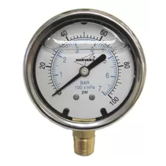 American Granby Pressure Gauge, 1/4" MIP ILPG Series Liquid Filled | AMGILPG160254L
