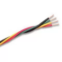12/2 500' 75 Degrees C Solid PVC Multi-Color Twisted with Ground Pump Cable | PWF122SUBTWISTED