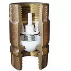 1" FNPT Red Cast Brass 200 psi 531 Series Inline Check Valve | MAA5311