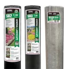 3' x 300' Polypropylene Silver Elite Series Non-Woven Landscape Fabric | SRWFSSB03300