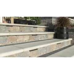 12" x 24" Buff Fullnose Coping Ledgestone Platinum Wall Block | UNP3211CS2414421