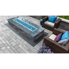 29" Buff Dimensional Stone Lineo Pillar Cap |  Lineo WC 28.5 Pillar Cap Buff