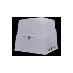 Allied Molded Products Utility Enclosure, Fiberglass Galvanized White 48" x 42" x 41" | ALDAE100
