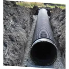 8" x 20'Bell End HDPE Perforated Dual Wall Pipe | DPE0800820AEPERF