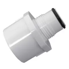 1" x 1-1/2" Male Acme x Female Acme White PVC Heavy Turf Swing Joint Adapter | LSC539133