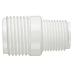 3/4" x 1/2" MHT x MIPT White PVC Irrigation Hose Adapter