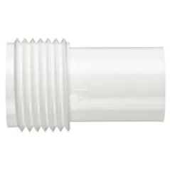 3/4" x 1/2" MHT x Spigot White PVC Irrigation Hose Adapter