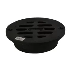 8" Round Ductile Iron Black Duracast Series Flat Inline Grate | NDSD8