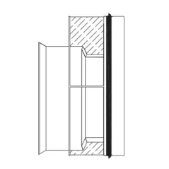 ADS Watertight Reducer, HDPE Injection Molded Dual Wall Multi-Stage N-12 Black, Spigot x Bell-End, 8" x 6" | DFD0876WT