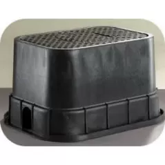 12" x 17" x 12" Rectangular Purple Box Light-Duty Standard with Purple Lid Valve Box | DFW1200D5125C