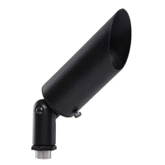 50 W MR-16 2700K/3000K LED Textured Black Cast Aluminum Straight Bullet Light | HAL995300