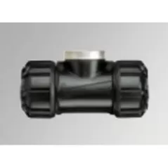 Sch. 40 PVC Service Tee 1-1/2 in. x 1-1/2 in. x 1 in. Compression x Compression x FNPT Reducing | 75351664