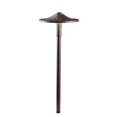 9 W 2700K LED Textured Architectural Bronze Path Light | KIC16125AZT27