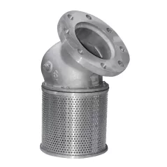 4" Companion Flanged Aluminum 45 Degrees Foot Valve | SURSFV4CF