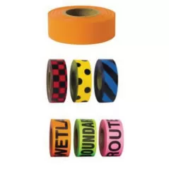 1-3/16" PVC Pink Taffeta Flagging Tape | TAPPINK
