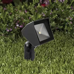 2 W 3000K LED Black Die-Cast Aluminum Landscape Series Low Voltage Flood Light | VISGR5105B2W