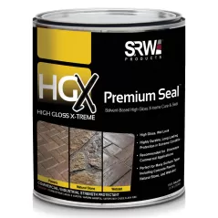 1 Gallon Clear Water White High Gloss X-Treme Commercial Grade Solvent Based Cure And Seal |  SSPC HGX CTN