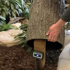 Poly Resin Faux Oak For Outdoor Electrical Outlets Stump Cover | AQS78259
