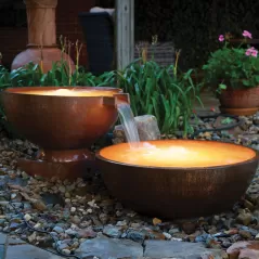 2400 gph 36" x 14-1/2" Copper For Fountains Basin/Eco-Rise Systems Fountain Bowl | AWGCB36R0
