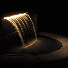 3000 gph 36" x 8" x 3-1/2" White For Formal Spillways Basins and Basin Kits Colorfall | AWGCF36SW