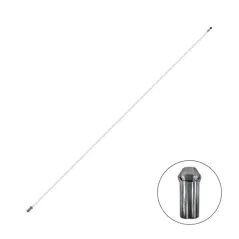1/2" x 7.5' Fiberglass White Regulation For Grommet-Style Flags or Tube-Style Flags Flag Pole | BAY300W75B