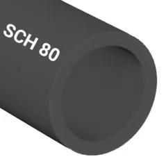 1" X 20' Sch. 80 Gray Bell End PVC Pipe | 010SCH80