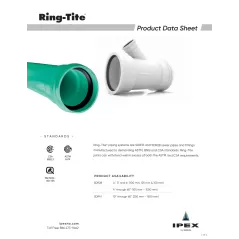 3" x 10' Green PVC Sewer Pipe