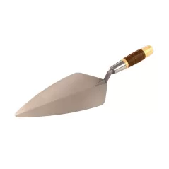 11" Carbon Steel Blade Leather Handle Brick Trowel |  72-255-B9