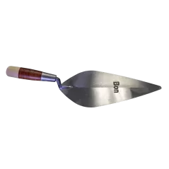 13" Carbon Steel Blade Leather Handle Brick Trowel |  72-295-B9
