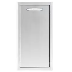 13" 304 Stainless Steel Narrow Roll Out Trash Storage Drawer |  BLZ-TRNW-DRW