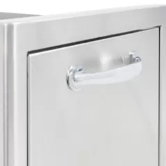 13" 304 Stainless Steel Narrow Roll Out Trash Storage Drawer |  BLZ-TRNW-DRW