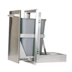 14-3/8" x 18-7/8" x 26-1/4" 304 Stainless Steel Pull Out Single Trash and Recycle Drawer | COYCSTC