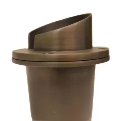 Porcelain Bi-Pin MR-16 Aged Brass In-Ground Well Light | CSLSGL20